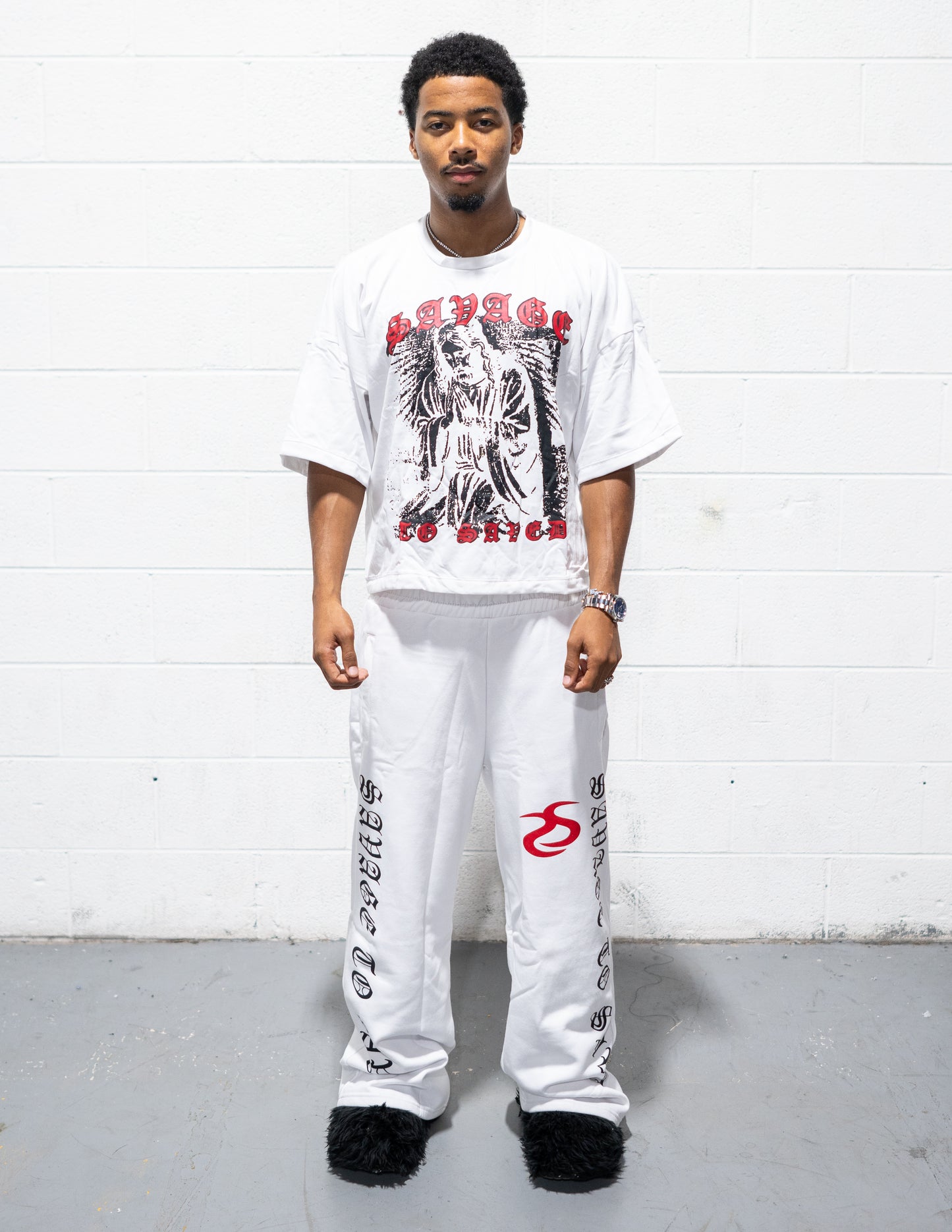 SavageToSaved White Crop Shirt