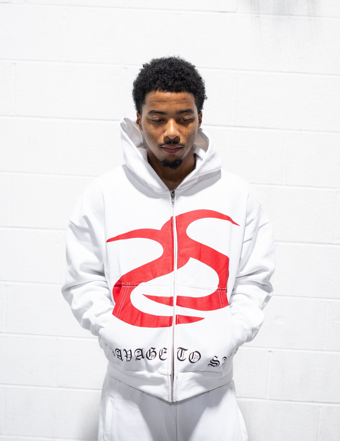 SavageToSaved White Hoodie