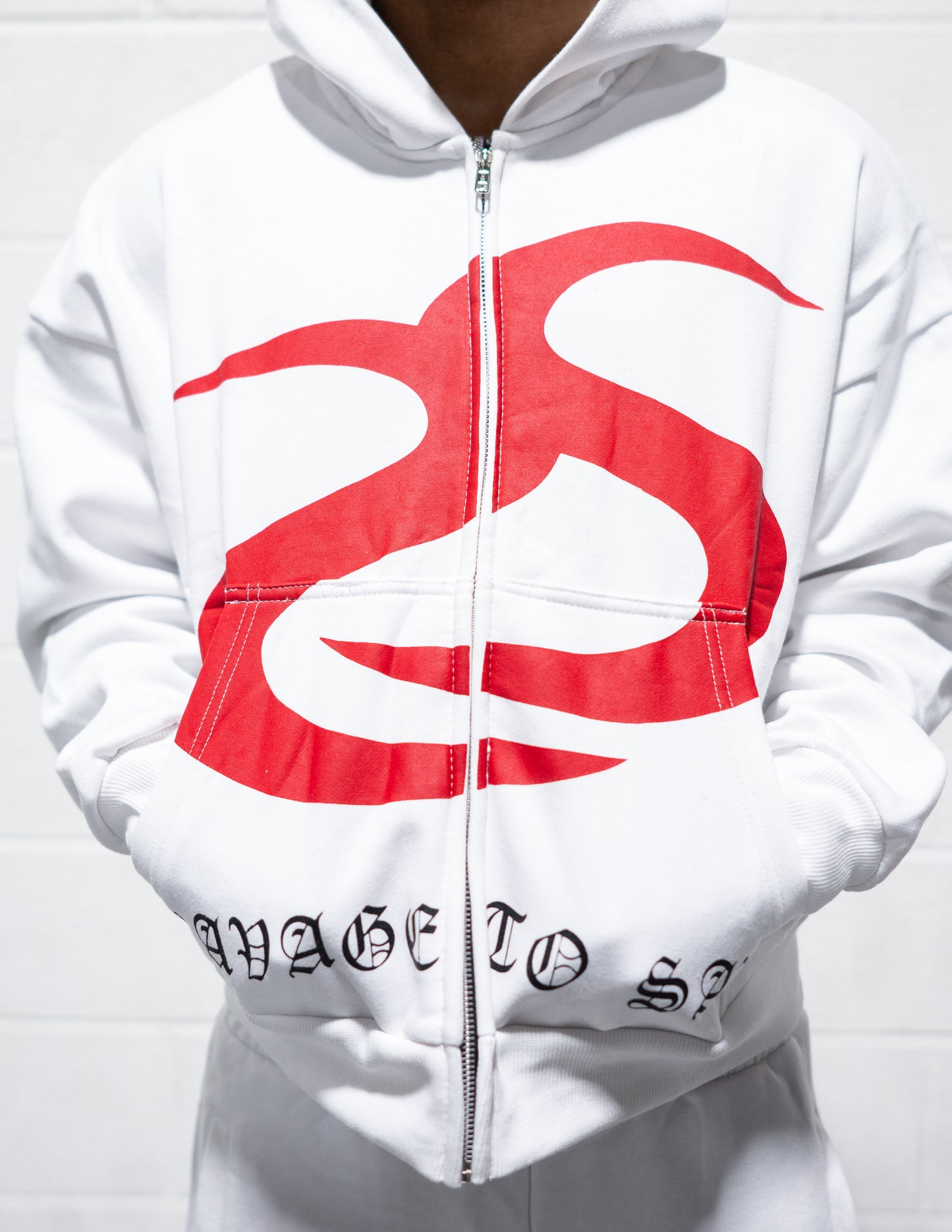 SavageToSaved White Hoodie