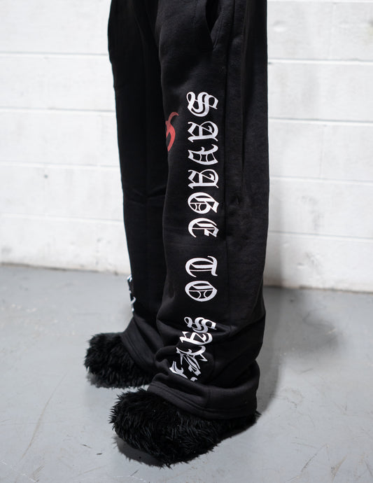 SavageToSaved Black Joggers