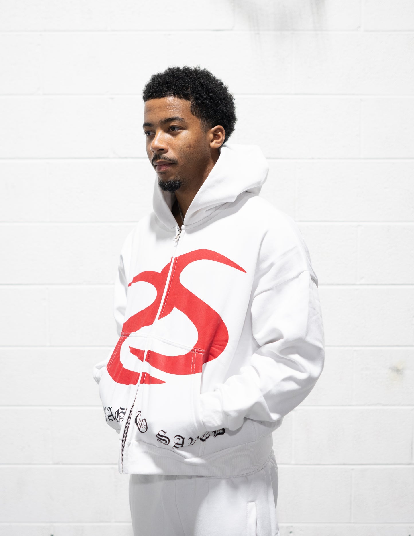 SavageToSaved White Hoodie